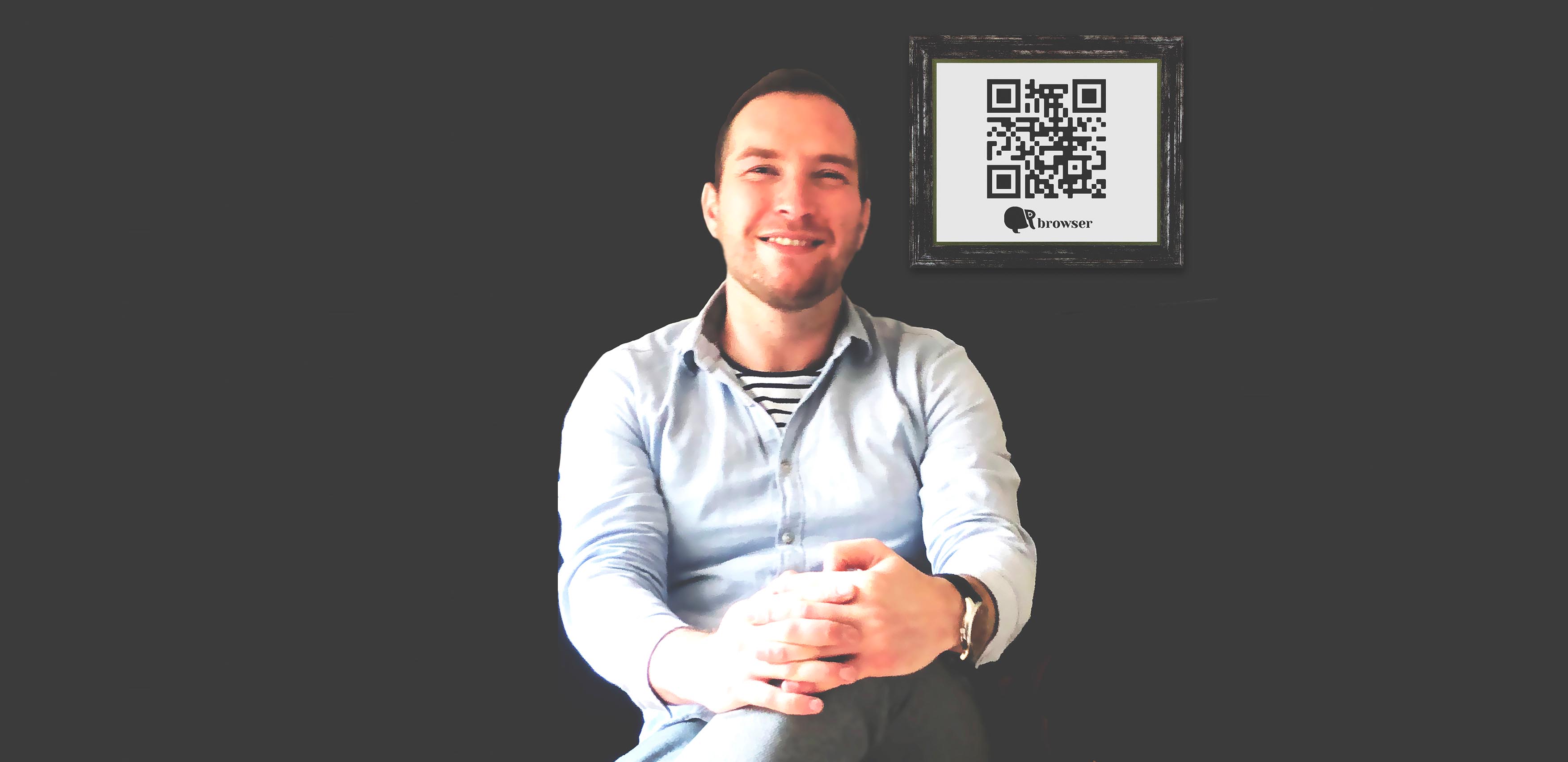 Tristan Rogez fondateur de QR Browser